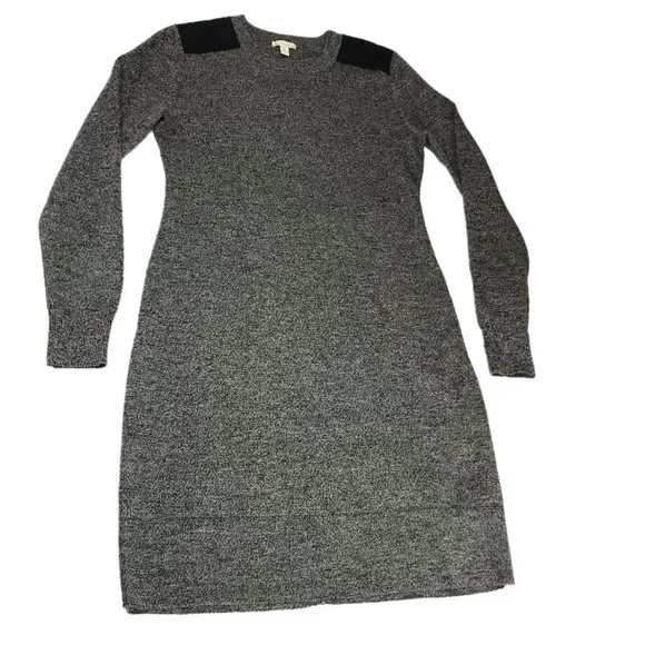 GAP | Dresses | Gap Sweater Dress Long Sleeve Dark Gray Black Size Womens  Small 0 Wool | Poshmark
